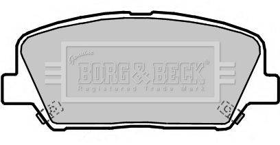 BORG & BECK stabdžių trinkelių rinkinys, diskinis stabdys BBP2364